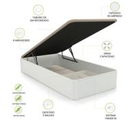 Canapé con zapatero 90-150 cm Luxury Plus 3D White 90 x 190