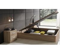 Canapé Diana Abatible de Madera Matris 150x190cm Gran Capacidad (INCLUYE MONTAJE) Cambrian Beige