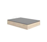 Canapé lan diseño abatible con zapatero 12 pares natural 32x135x190 cm