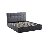 Canapé matrimonio tapizado con cabecero winnie - color gris oscuro - homekit