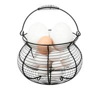 Canasta Para La Recolección De Huevos | Soporte De Alambre Tejido Vintage,Cesta Para Huevos Con Asa Para La Encimera | Para Cocina, Picnic, Jardín, Pascua, Fruta, Verdura, Encimera