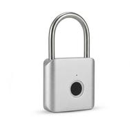 Candado con Huella Digital IP56, Candado Inteligente Recargable USB-C Sin Llaves 30 Huellas,Antirobo Aleación para Exteriores, Taquillas, Cajas de Almacenamiento y Gimnasio