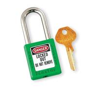 Candado de consignación de 38 mm de ancho de termoplástico Zenex™ con arco de 38 mm - Verde