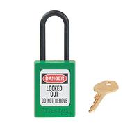 Candado de consignación dieléctrico de 35 mm de ancho de termoplástico Zenex™ con arco de nailon de 38 mm de alto, sin retención de llave - Verde