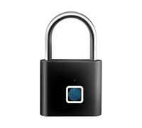 Candado de dactilares, cerradura recargable por USB, dispositivo de seguridad biométrico, cerradura de control de acceso inteligente, para cobertizos al aire libre, puerta, jardín, dormitorio