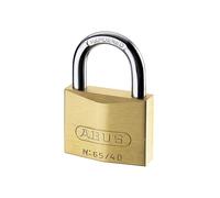 Candado De Latón Abus Mecánico 65/40mm Con Llave Maestra MK65401 ABU6540MK01