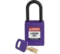 Candado de Nailon Safekey, 38mm x 84mm x 19mm, Púrpura
