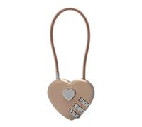 Candado En Forma De Corazón: Candado De Cable De 3 Dígitos, Hardware De Seguridad Duradero De Aleación De Zinc, Herramienta Seguridad Portátil Para Viajes | Candados Ideal Para Mochila Escolar, Male