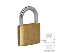 Candado laton arco normal 30 mm.