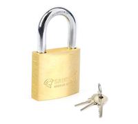 Candado - latón de 30 mm con llave, resistente y seguro, ideal para proteger objetos y espacios valiosos.
