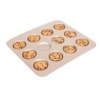 CANDeal Molde Antiadherente De Acero Al Carbono para Whoopie Pie, Molde Antiadherente para Muffin, Bandeja De 12 Tazas para Hornear Galletas, Moon Cake, Muffin, Huevos, Tartas Y Más