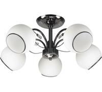 Candellux Graphite lámpara de techo 5x40 W blanco-negro 35-22554