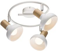 Candellux Puerto lámpara de techo 3x40 W blanco-madera 98-62697