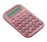 Candy - Calculadora de 12 dígitos para profesionales financieros, con botones grandes y pantalla transparente, calculadora de escritorio de alto valor estético