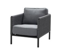 Cane-line Butaca Lounge Encore Cane-Line airtouch lava grey/dark grey. in ojines