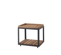 Cane-line Mesa auxiliar Level Teak-soporte lava grey