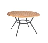 Cane-line Mesa de comedor Joy redonda Teak-gris claro Ø120 cm