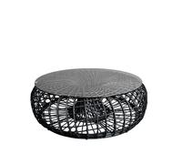 Cane-line Mesa/reposapiés Nest Lava grey. grande. incl. tablero de vidrio