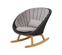Cane-line Silla mecedora Peacock Cane-Line Natté grey-Cane-Line soft rope-teca