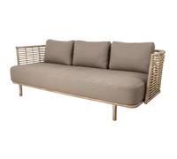 Cane-line Sofá de 3 plazas Sense weave AirTouch taupe