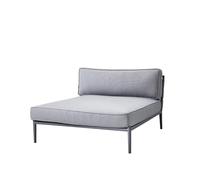 Cane-line Sofá modular Conic Light grey-diván in ojines