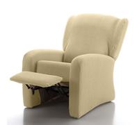 CAÑETE - Fundas Elásticas Sillón Relax Completo Adaptables - 4 Piezas - Marfil 31 light beige