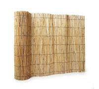 Cañizo de Bambú Natural Pelado para Ocultación y Privacidad, Valla Decorativa de Caña de Bambú 100% Resistente al Exterior para Jardín, Terraza y Balcón, Rollo Separador Ambiental - Comercial Candela