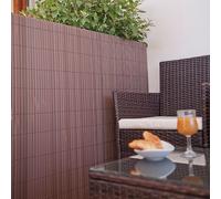 Cañizo de pvc doble cara chocolate 1 x 3 m
