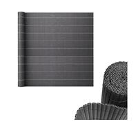 Cañizo pvc cefalu ocultación doble cara 90x400cm 19mm antracita [casa.pro]