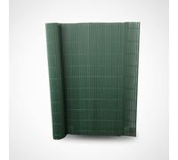 Cañizo PVC Doble Cara con Bridas | Estera de PVC | Resguardo Visual Intimidad Para Jardín, Balcón o Terraza | Resistente Color (1,5_x_3_Metros, VERDE)