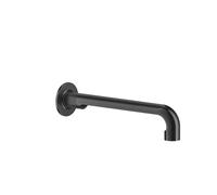 Caño de lavabo mural Gessi Inciso con pieza de conexión de 1/2, para monomando/sensor separado, proyección 255 mm, 58101713, Color: Latón antiguo