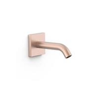 Caño fijo para empotrar en pared con acabado oro rosa mate y cuerpo empotrado incluido TRES