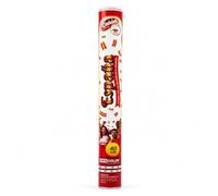 Cañón Confeti España 40 cm | Lanzador de Confeti Rojo y Amarillo para Fiestas y Eventos | Ideal para Celebraciones, Fútbol, Cumpleaños, Peñas y Animación | Uso Manual