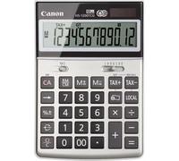 Canon HS-1200TCG - Calculadora Solar de Sobremesa de 12 Dígitos con Pantalla LCD Basculante, Ajustable y con Funciones de Conversión de Moneda e Impuestos