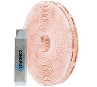 CANOPUS 3M Dual Lock SJ3560 Extra Fuerte (12,7mm x 1m), Cinta Adhesivo de Cierre y Fijación Recerrable Tiras para Colgar Cuadros, Tiras Adhesivas de Marco de Foto, Ataduras de Cable, Transparente
