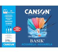 Canson-Infinity Papel acuarela Basik DIN A3 370 g pack de 6 hojas