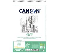 Canson Álbum Espiral 15x21 50H JA 1557 Fino 120g, Blanco