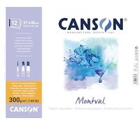 Canson Álbum Espiral Microperforado, 37x46 cm, 12 Hojas, Canson Montval, Grano Fino 300g