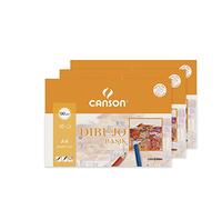Canson Basik Dibujo A4 130g Blanco - Pack 3 Minipks de 10 Hojas cada uno
