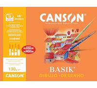 Canson Basik Dibujo A4+ 130g Minipk Blanco Natural Liso 10 Hojas