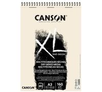 CANSON Bloc de Dibujo XL Sand con Espiral, Natural, A3, 160g/m² (Set de 5)