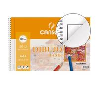 Canson bloc dibujo basik espiral 20h a4+ 150gr microperforado c/recuad