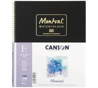 Canson C13A - Cuaderno de bocetos Monbal, papel de acuarela sin ácidos, tamaño F3, 15 hojas