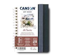 Canson Cuaderno Profesional, Papel de medios mixtos, Grano fino, 300 g, Cuaderno espiralado, A4, Blanco, 28 hojas