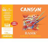Canson-Infinity Papel de dibujo Basik 130 g/m² A3 (29,7 x 42 cm) Blanco 10 hojas
