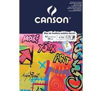 Canson Dibujo Infantil Taladrado Bloc Encolado A4 100 Hojas 90 g