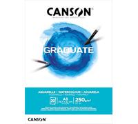 Canson-Infinity Bloc encolado Graduate Acuarela A3 20 hojas Fino 250 g