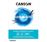 Canson-Infinity Bloc Graduate Acuarela encolado A4 20 h Fino 250 g
