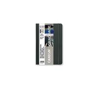 Canson Graduate Book, Cuaderno de dibujo, Doble cara: granulado y liso, 220gsm, Sketchbook tapa dura, 14x21,6cm, Gris, 64 hojas