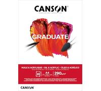 Canson Graduate Óleo & Acrílico Bloc Encolado A4 20H Fino 290g
